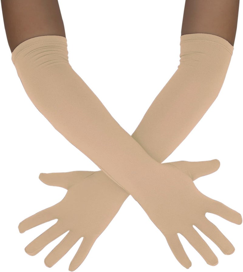 Sheface Men's and Women's 18" Spandex Long Gloves Stretchy Banquet Party Wedding Costume Gloves - Image 1